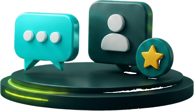 Student feedback 3D illustration