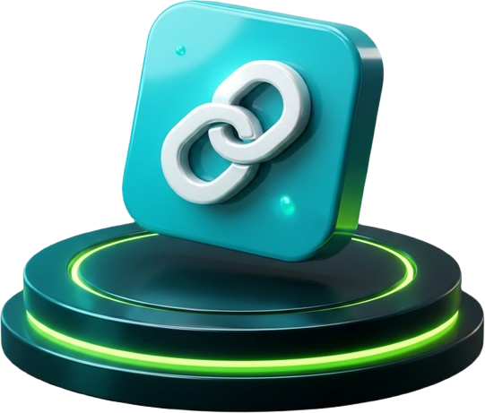Share link 3D illustration